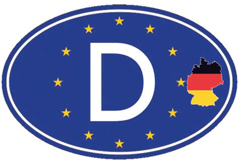 länderkennzeichen auf deutschland